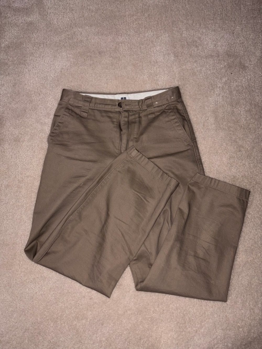 Uniqlo U Wide Fit Chino Pants - 35 Brown (Lemaire Collection)